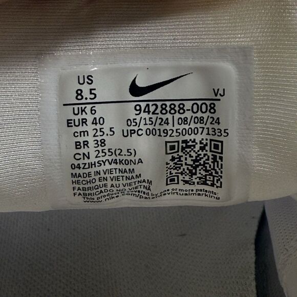 Women’s size 8.5-Nike Free TR 8 942888-008 White Running Training Shoes Sneakers - Picture 8 of 9